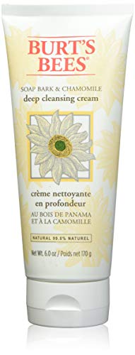 Las abejas de Burt Jabón Corteza y Manzanilla de limpieza profunda Crema Facial (limpiador facial cremoso con corteza de jabón y manzanilla) 170g