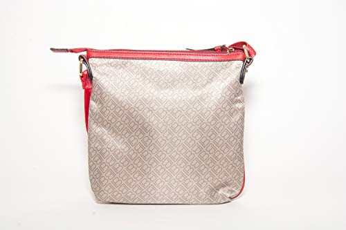 Laura Biagiotti - Bolso de mujer con correa de nailon lavable, línea THIA LB20S-105-2, color rojo Victor Line SRL