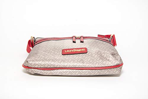 Laura Biagiotti - Bolso de mujer con correa de nailon lavable, línea THIA LB20S-105-2, color rojo Victor Line SRL