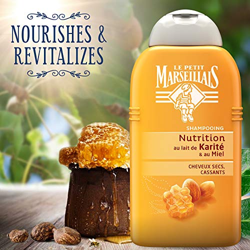 Le Petit Marseillais – Champú cabello secas, abîmés/cassants Karité – Miel – Pintura 250 ml – Lote de 3