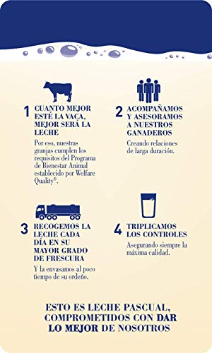 Leche Pascual - Clásica Leche Entera - 1 L (Paquete de 6)