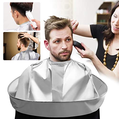 Ledeak Capa de Corte de Pelo, Impermeable Capa Chal Plegable de Salón, Profesional Paraguas Capa Accesorio de Peluquería para Adultos Hombres Mujeres Peluquería