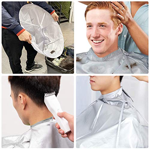 Ledeak Capa de Corte de Pelo, Impermeable Capa Chal Plegable de Salón, Profesional Paraguas Capa Accesorio de Peluquería para Adultos Hombres Mujeres Peluquería