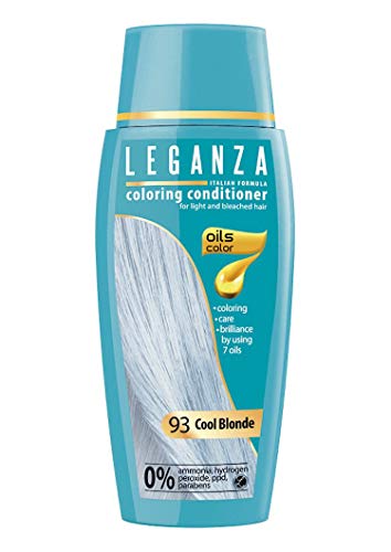 Leganza, 7 aceites naturales, bálsamo para el pelo de color rubio frio 93