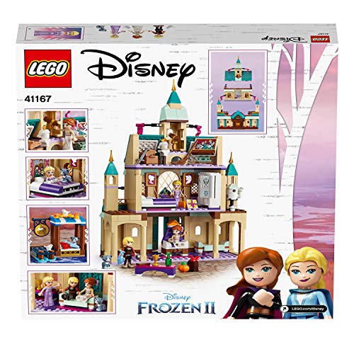 LEGO Disney Princess - Aldea del Castillo de Arendelle, Set de construcción Castillo de la Princesa Elsa, Incluye Minifiguras de Kristoff, Anna y un Gato (41167) , color/modelo surtido