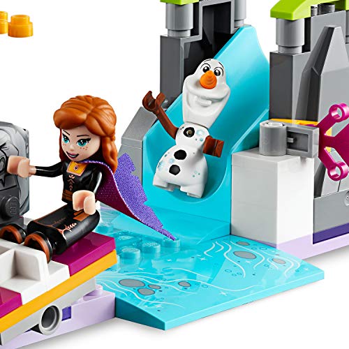 LEGO Disney Princess - Expedición en Canoa de Anna, Incluye Minifigura de Olaf y un Conejito, Piragua de Juguete para Construir, Juguete de Frozen 2 (41165)