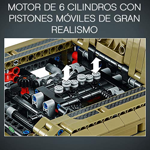 LEGO Technic - Land Rover Defender, Juguete de Construcción de Coche 4x4, Maqueta del Nuevo Modelo de Todoterreno (42110)