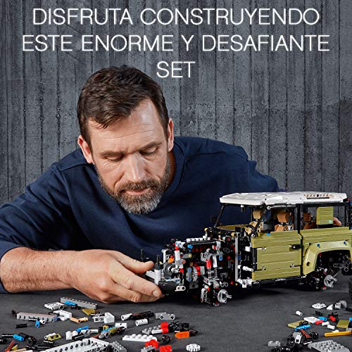 LEGO Technic - Land Rover Defender, Juguete de Construcción de Coche 4x4, Maqueta del Nuevo Modelo de Todoterreno (42110)