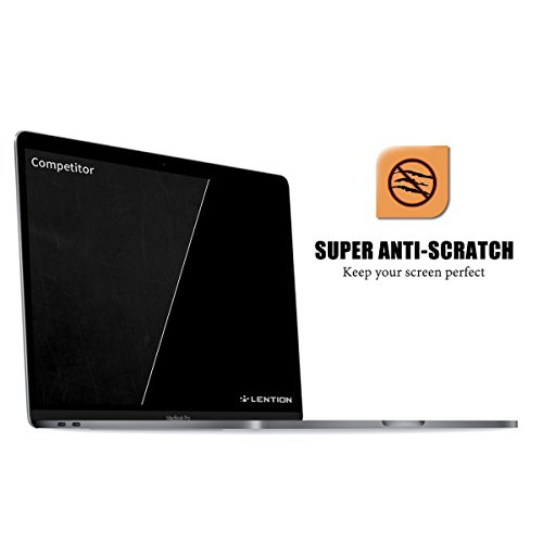 LENTION Protector de Pantalla Claro para MacBook Pro (15-Pulgadas, 2016-2019) Modelo A1707/A1990, con Touch Bar, 4 Thunderbolt 3 Puerto, Película Protectora HD con Revestimento Hidrofóbico Oleofóbico