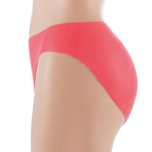 Levantamiento De Cuerpo Pantalones De Cadera Culo Falso Sin Marcas Nalgas Hermosas Bragas De Silicona Pura,Crimson-S