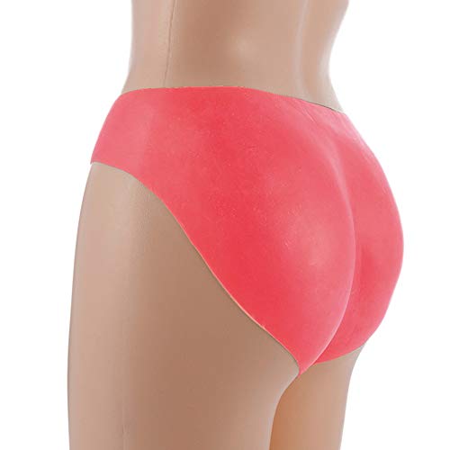 Levantamiento De Cuerpo Pantalones De Cadera Culo Falso Sin Marcas Nalgas Hermosas Bragas De Silicona Pura,Crimson-S