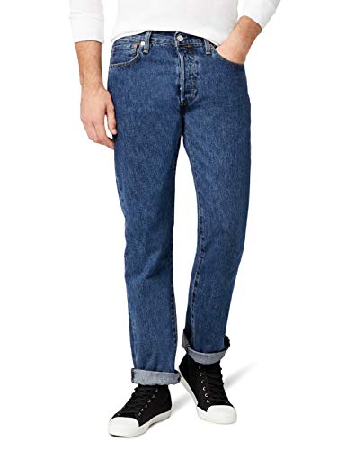 Levi's 501 Original Fit Jeans Vaqueros, Stonewash, 34W / 30L para Hombre