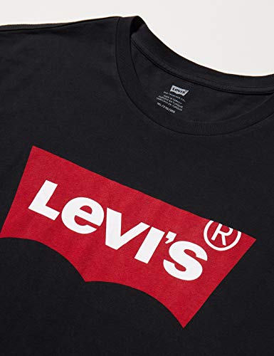 Levi's Graphic Set-In Neck, Camiseta para Hombre, Negro (Graphic Black), Large