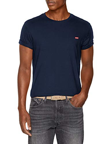 Levi's SS Original Hm tee Camiseta, Azul (Cotton + Patch Dress Blues 0017), XXX-Large para Hombre