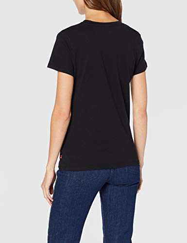 Levi's The Perfect Tee, Camiseta para Mujer, Negro (Large Batwing Black 201), X-Large