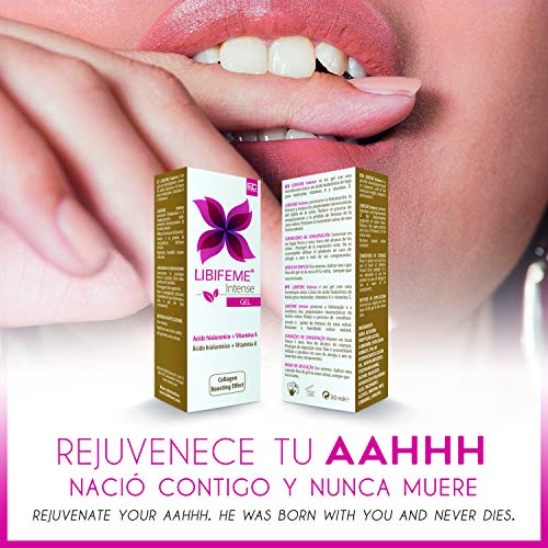 LIBIFEME INTENSE Gel Rejuvenecimiento Vulvar con Hilauronico Vitaminas A y E - Renovacion Celular Intensa de la Zona Vulvovaginal - 30 ml