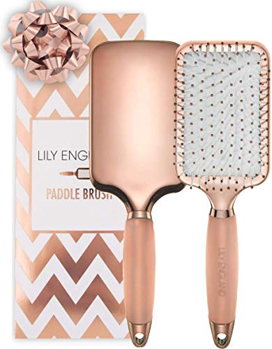 Lily England Cepillo Plano de Pelo para Cabello, Oro Rosa