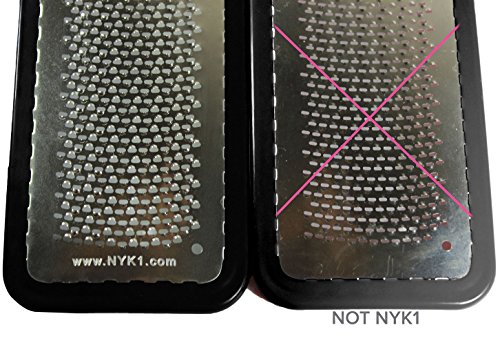 Lima Quitadurezas de Pies MEGAFILE ORIGINAL de NYK1 Pedicura Profesional Micro Limas Súper Afiladas Extra Grandes ÚNICAS de NYK1. Quita la Piel Muerta, Áspera y Callosa en Segundos - en ROSA o Negro