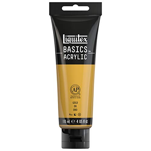 Liquitex Basics - Tubo De Pintura Acrílica , Oro, 118 Ml