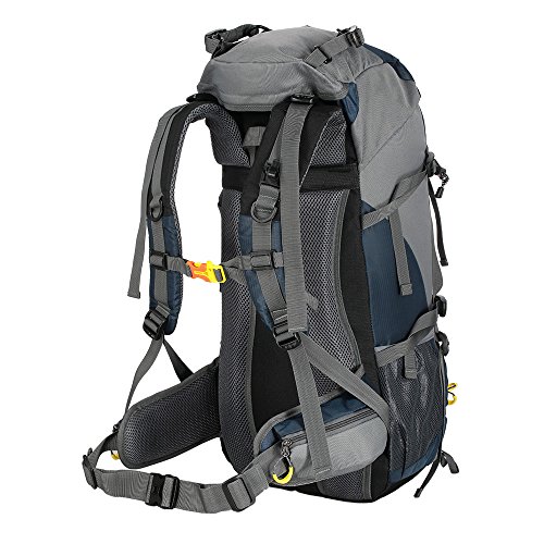 Lixada Mochila de Senderismo 50L/60L con Cubierta Impermeable Mochila de Marcha Trekking Camping Deporte Al Aire Libre