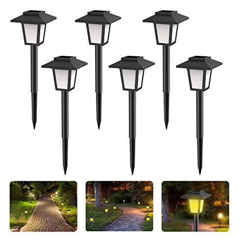 Llama Solar Luces - Luces Solares LED Luces solares Jardín Lámpara LED para exterior,Encendido/Apagado Automático Impermeable Larga duración Luces de Jardín Led Solares(6 Pack)