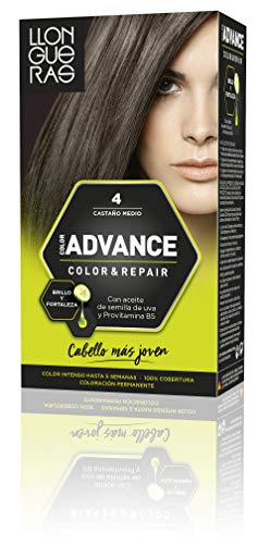 Llongueras Advance Tinte de Cabello Permanente Tono #4 Castaño Medio