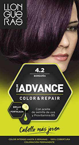 Llongueras Advance Tinte de Cabello Permanente Tono #4.2 Borgoñ