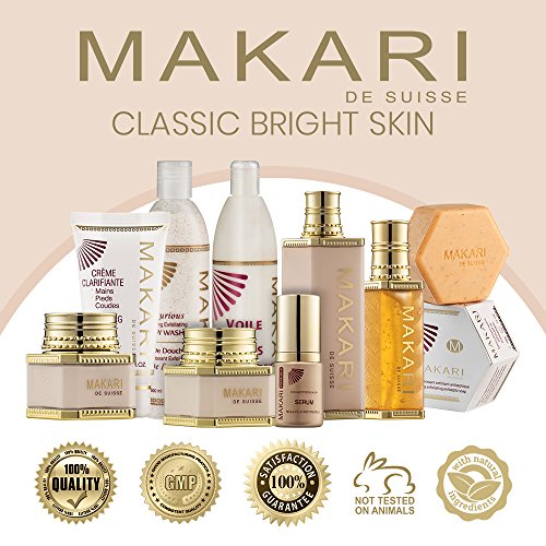 Loción para Manos y Cuerpo Voile de Corps de 17 fl.oz de la Línea Classic de Makari – Intensa Crema Hidratante Corporal y para Manos con Extracto de Algarroba y Aloe Vera - Para Piel Seca y Dañada