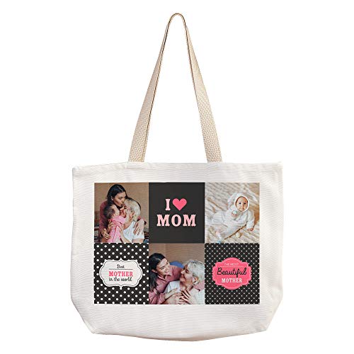 LolaPix Bolso Foto Mama Personalizado. Regalos Dia de la Madre Personalizados. Varios diseños.For Mom