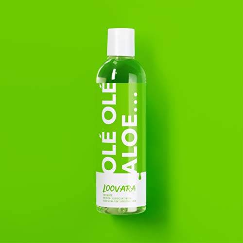 Loovara Olé Olé Aloe – gel lubricante con aloe vera | para pieles sensibles | valor de pH óptimo | solo ingredientes naturales | a base de agua, cuida y protege la flora vaginal