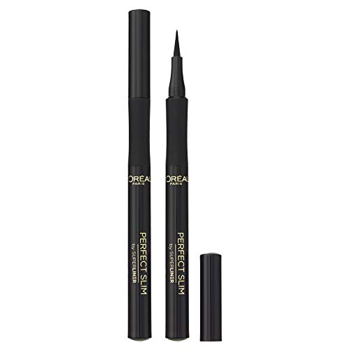 L'Oréal Electric Nights Kit de Paradise Extatic Máscara de Pestañas Volumen y Longitud, y delineador de Ojos Super Liner Perfect Slim Eyeliner