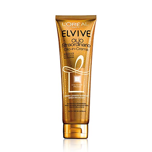 L'Oréal Paris Elvive Aceite Extraordinario Crema Ligera Nutritiva para todos los tipos de cabello, 150 ml