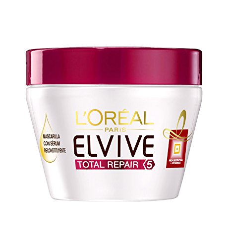 L'Oreal Paris Elvive Total Repair 5 - Mascarilla Reconstituyente, 300 ml