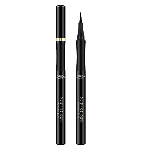 L’Oréal Paris Make-Up Designer Super Liner Perfect Slim Black delineador de ojos Sólido Negro - Delineadores de ojos (Sólido, Negro, Black, Lápiz, Italia, 10 mm)