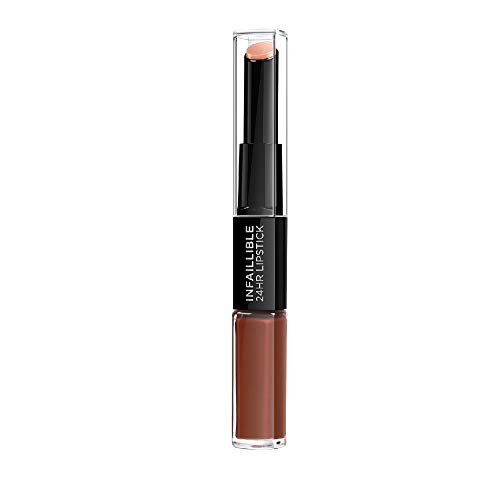 L'Oréal Paris Pintalabios 24H Permanente, Color Marrón 117 Perpuetal Brown