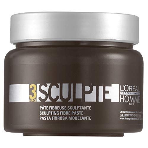 L'Oréal Paris (public) L'Oreal Professionnel Homme Force 3 Sculpte Sculpting Fibre Paste Unisex - 150 ml - Producto