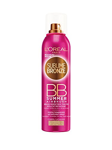 L’Oréal Paris Sublime Sun BB Summer Airbrush aerosol autobronceador Cuerpo 200 ml - Aerosoles autobronceadores (Cuerpo, 200 ml, 45 mm, 45 mm, 176 mm, 140 g)