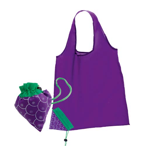 Lote de 50 Bolsas de la Compra Plegables"Frutis" - Bolsas Reciclables de Tela con forma de Originales Frutas - 100% Ecológico. Bolsas de la compra baratas