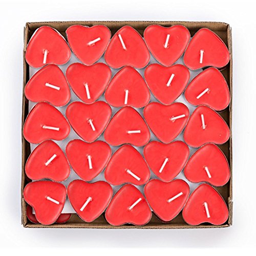 Love Heart Shape Tealights Velas de amor a granel flotante sin humo perfumadas velas románticas San Valentín día de la madre de la boda de navidad decoración de la fiesta de cumpleaños 3.8 * 3.8 * 1cm