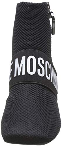 Love Moschino SCA.nod.t.grosso75 Rete, Botas Desert para Mujer, Negro (Black Soft 000), 38 EU