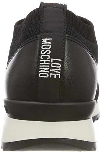 Love Moschino Scarpad.power25 Calzino Nero+Vit.ne, Zapatillas sin Cordones para Mujer, Multicolor (Black-White), 39 EU