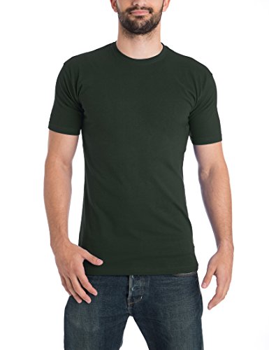 Lower East Herren T-Shirt mit Rundhalsausschnitt, 10er Pack, Mehrfarbig (Schwarz/Weiß/navy/Grau/rot/Grün), Medium