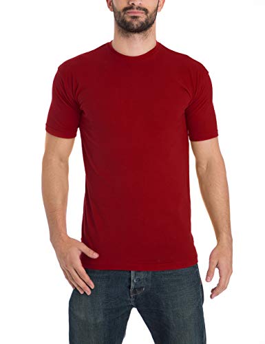 Lower East Herren T-Shirt mit Rundhalsausschnitt, 10er Pack, Mehrfarbig (Schwarz/Weiß/navy/Grau/rot/Grün), XX-Large