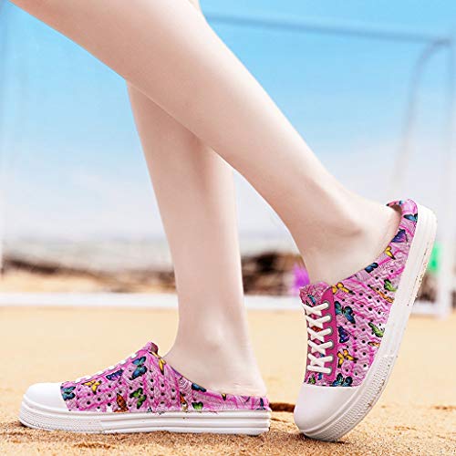 Luckycat Chanclas Zuecos Unisex Adulto Zapatos de Playa y Piscina para Mujer Sandalias de Punta Descubierta Unisex Adulto