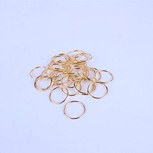 Lurrose 1 Caja de Anillos de Salto para Suministros de fabricación de Joyas Anillo Cerrado Cerrado Trenza de Pelo Accesorios para el Cabello 10 mm con Caja de Almacenamiento