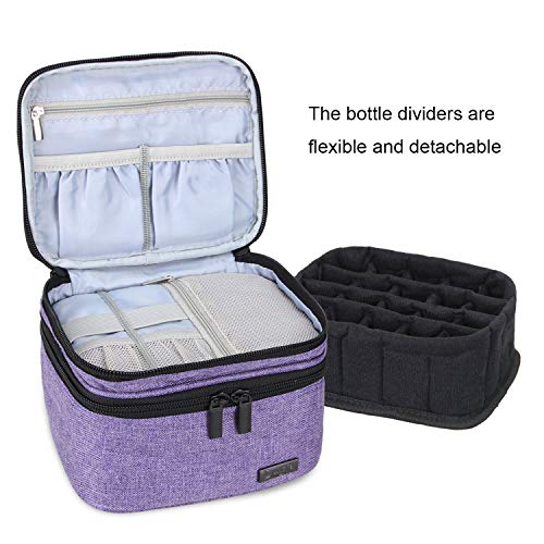 Luxja Caja para Aceite Esencial Organizador para Aceite Perfumado y Accesorios（20 Botellas）Sin Accesorios