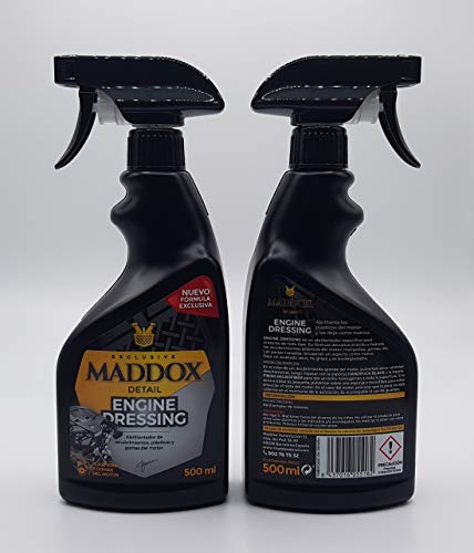 Maddox Detail - Engine Dressing - Abrillantador de recubrimientos, plásticos y Gomas del Motor. (500ml)