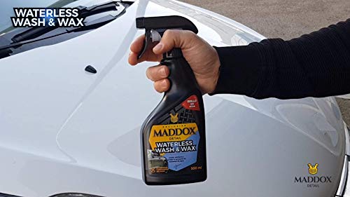 Maddox Detail - Waterless Wash & Wax - Cera Carnauba Limpieza sin Agua para Coches (500ml)