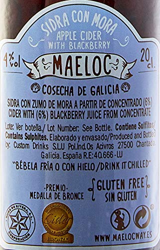 Maeloc Sidra con Mora - Pack de 4 x 200 ml