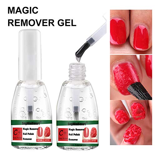 Magic Gel,Removedor de Gel de Uñas, Gel Removedor mágico de esmalte de uñas, Profesional Elimina el Esmalte de Gel Remojo en 3-5 Minutos, NO Dañe Sus Uñas